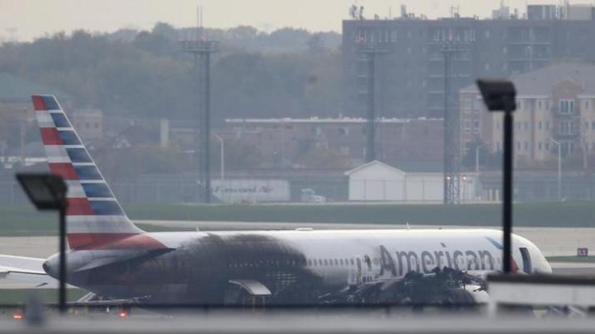 American Airlines plane engine flings debris in rare failure