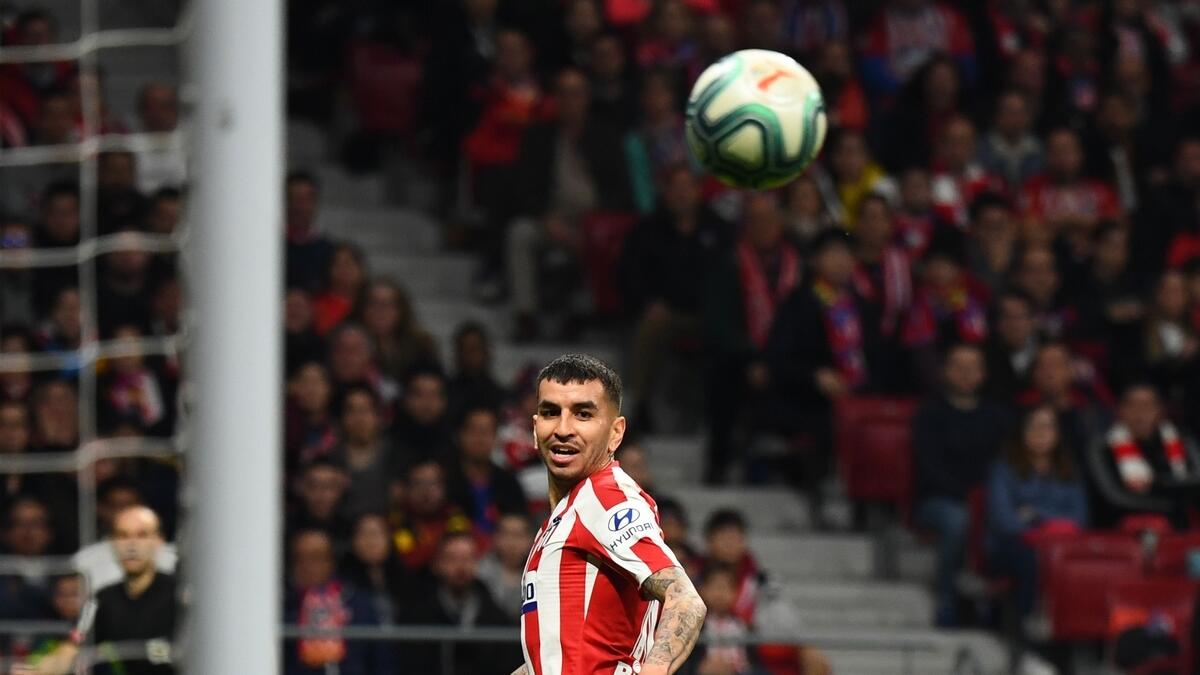 Atletico Madrid's Sime Vrsaljko and Angel Correa (in picture) both tested positive on Saturday. (AFP)