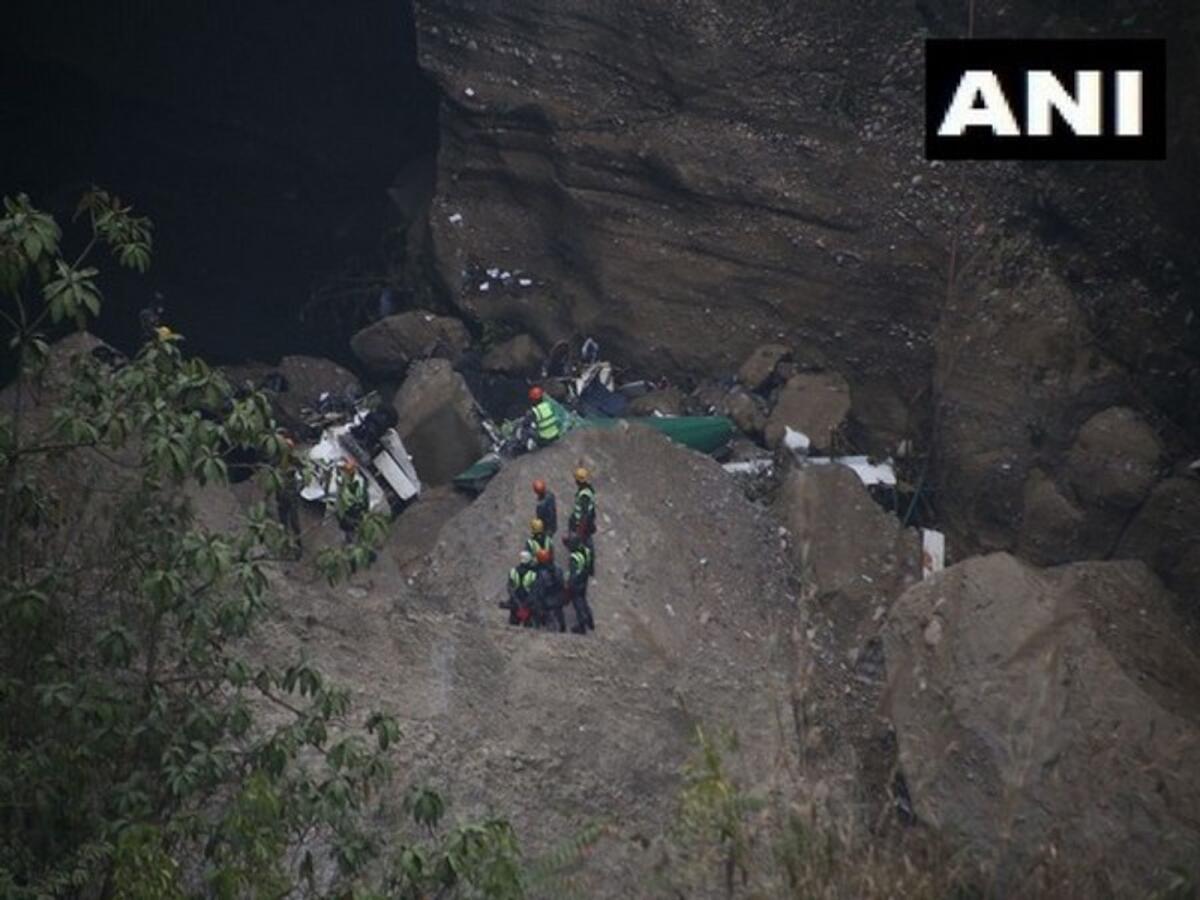 Nepal plane crash site. Photo: ANI