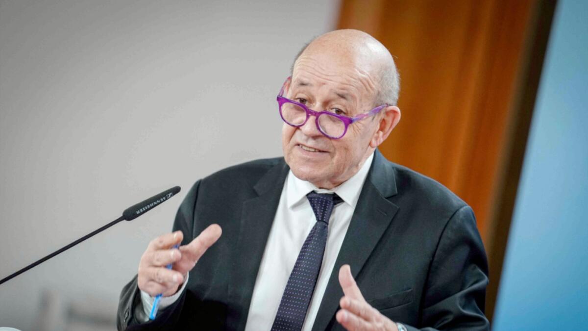 French Foreign Minister Jean-Yves Le Drian. — AFP