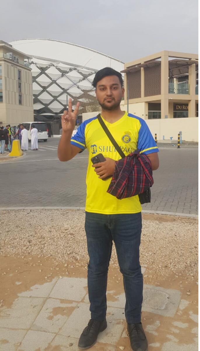 Ali Shah arrived five hours before the start of the match. — Photo by Rituraj Borkakoty