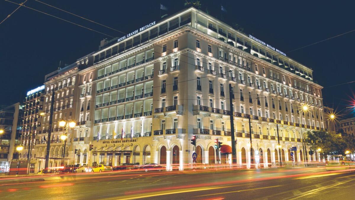 The famous and historic Hotel Grande Bertagne blends with incredible levels of hospitality