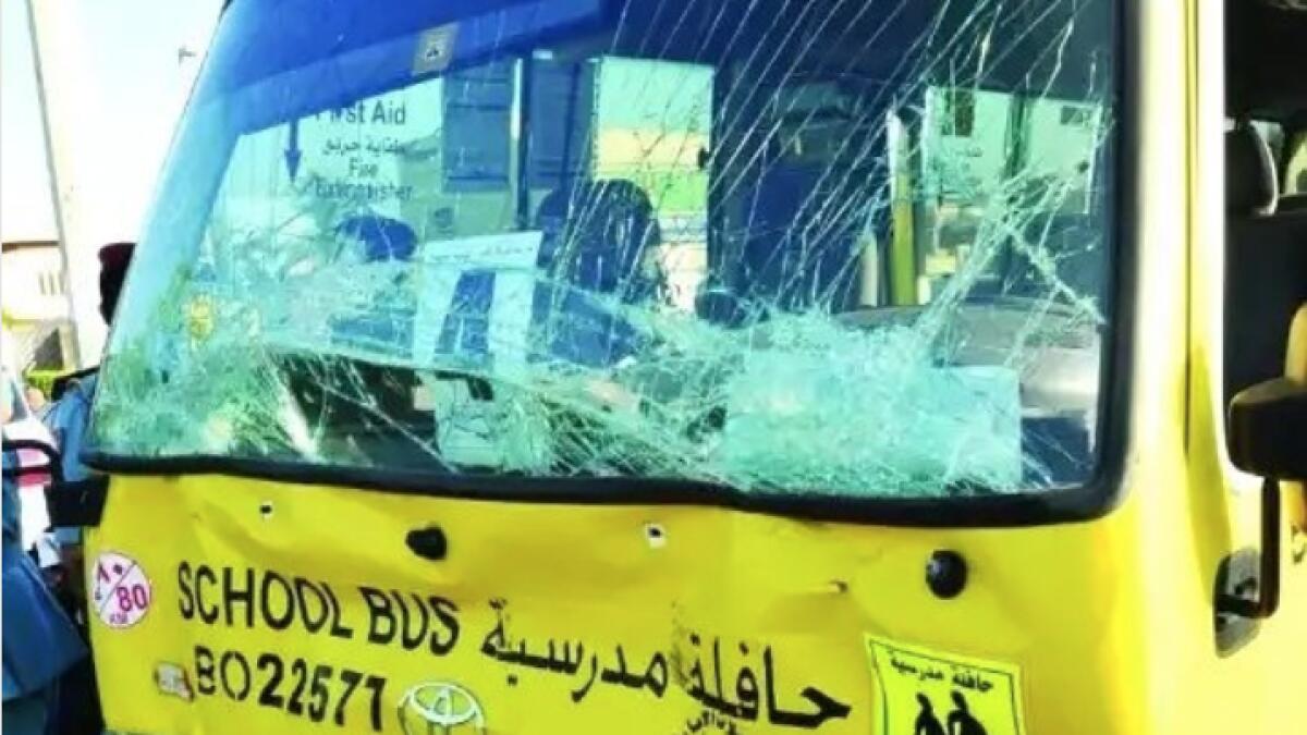 Two school buses collide in Abu Dhabi, students unharmed