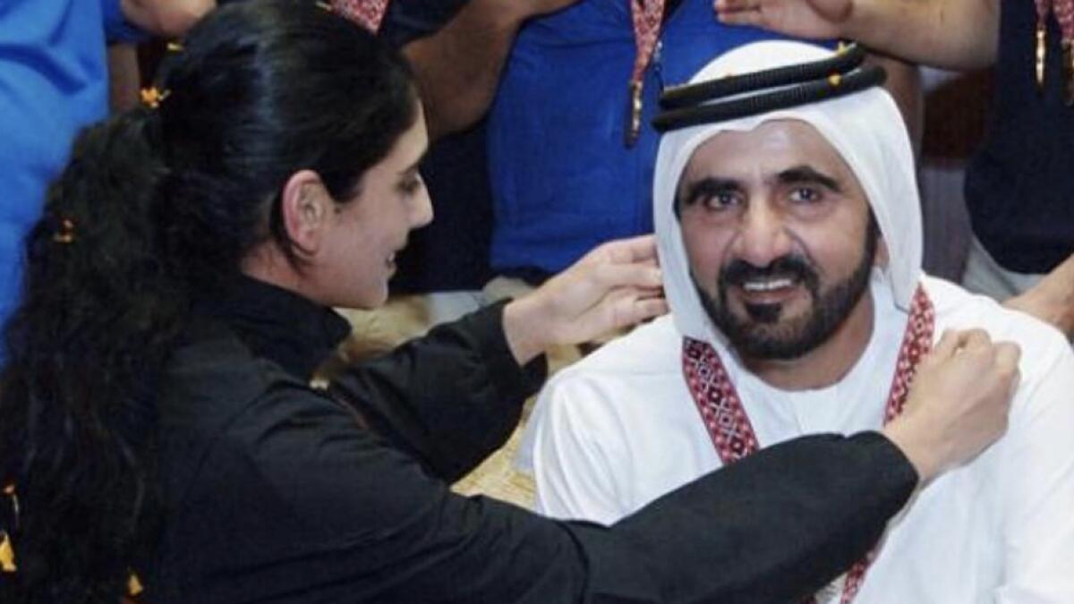 Dynamic Dubai princess posts #10YearChallenge photo