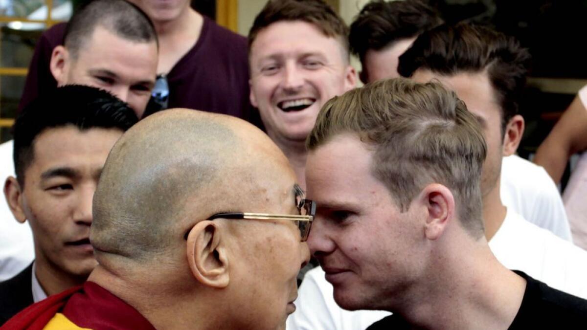 Ive learned about keeping cool, says Smith after meeting Dalai Lama