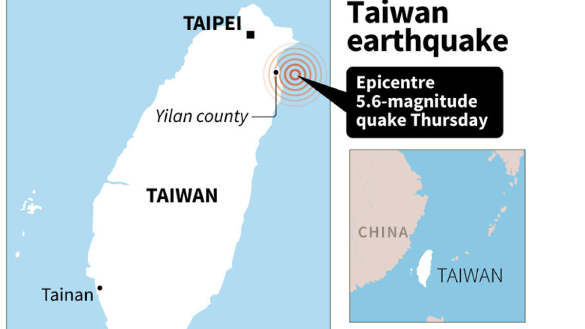 5.6-magnitude earthquake hits northeast Taiwan