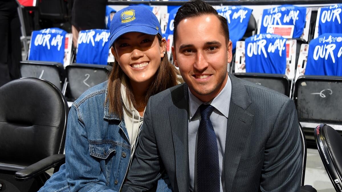 Michelle Wie and Jonnie West married in August last year. - AFP file