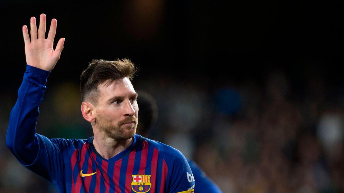 Barcelona's Argentinian forward Lionel Messi. (AFP)