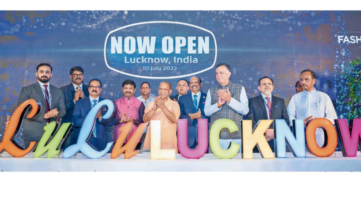 Yogi Adityanath, Chief Minister of Uttar Pradesh, inaugurated LuLu Mall, Lucknow at a grand opening function in the presence of Yusuff Ali M A, Chairman and Managing Director, LuLu Group; Ashraf Ali MA, Executive Director, LuLu Group; Saifee Rupawala, CEO, LuLu Group; Rejith Radhakrishnan, COO, LuLu India; Jayakumar Gangadharan, Regional Director, LuLu Lucknow and other members of the LuLu Group.