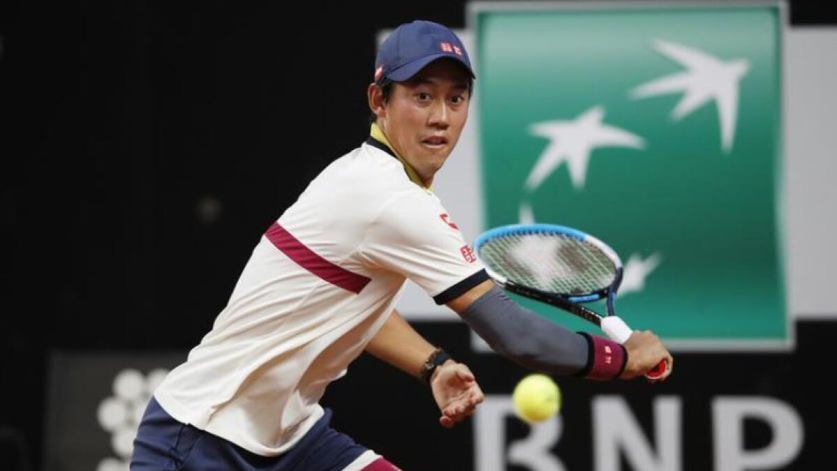 Nishikori had surgery on his right elbow after the 2019 US Open. (Reuters)