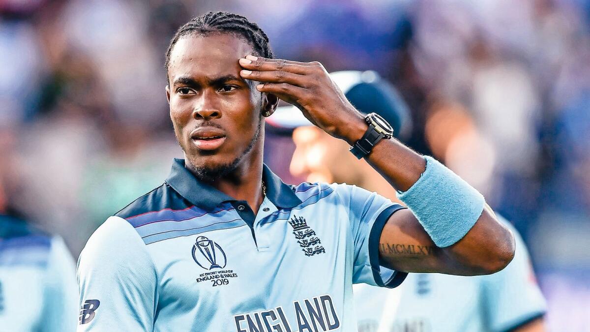 England's Jofra Archer has been out of international action since March and his absence from England duty will now extend to over a year. — AFP