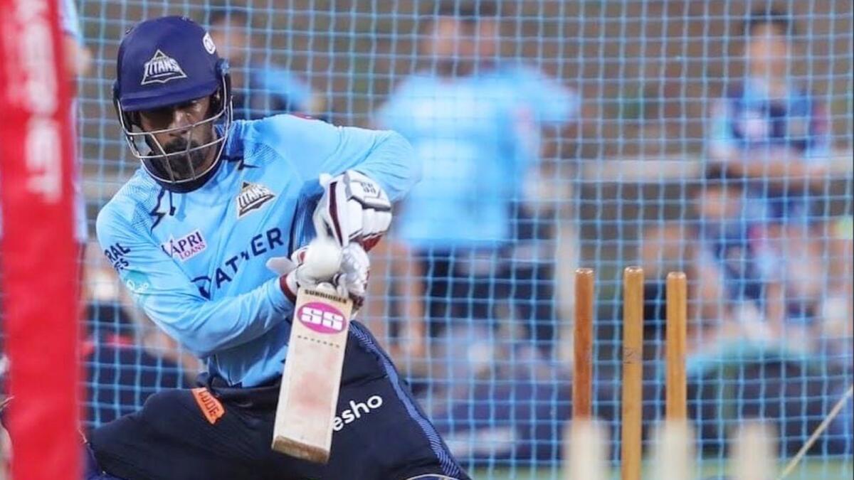 India's wicketkeeper-batsman Wriddhiman Saha is playing for the Gujarat Titans in the IPL this season. (Twitter)