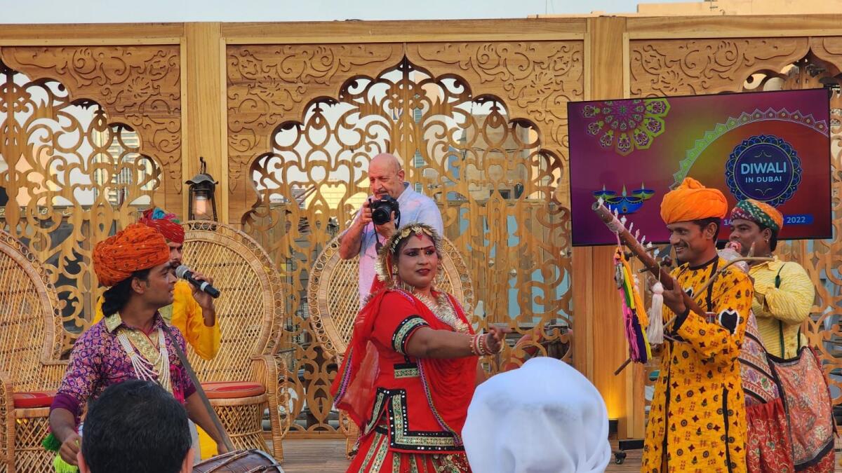 Cultural performances at the announcement of Diwali in Dubai celebrations on Monday. — Supplied photo