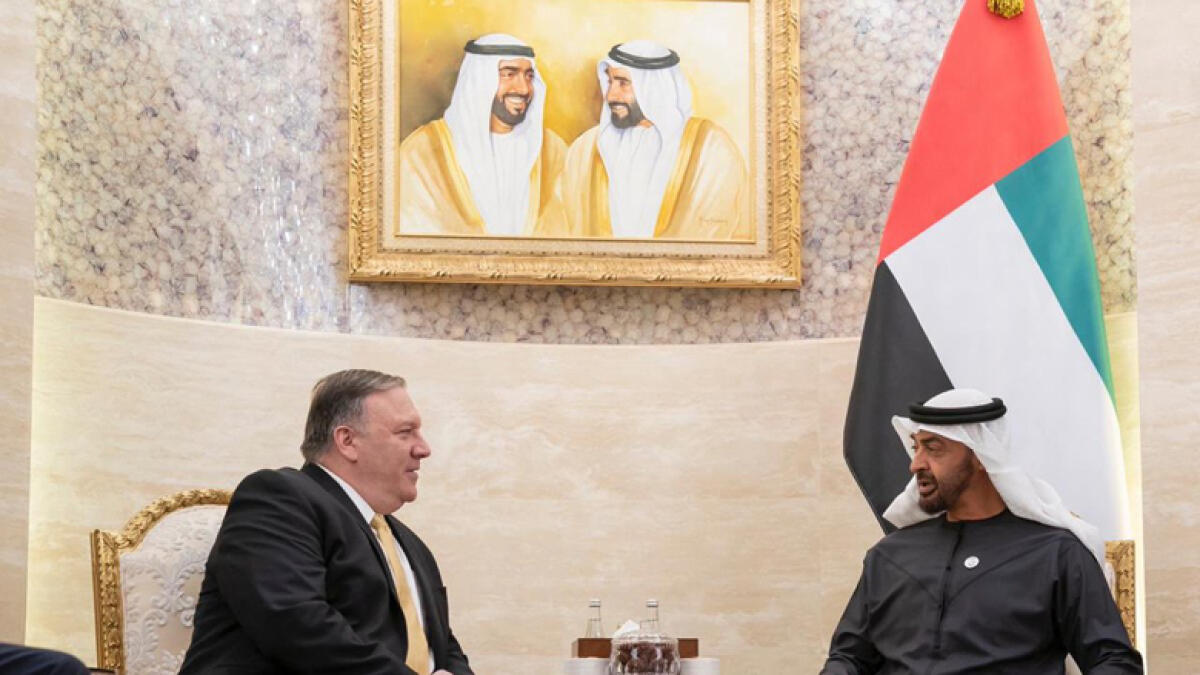 Sheikh Mohamed receives US Secretary of State Pompeo