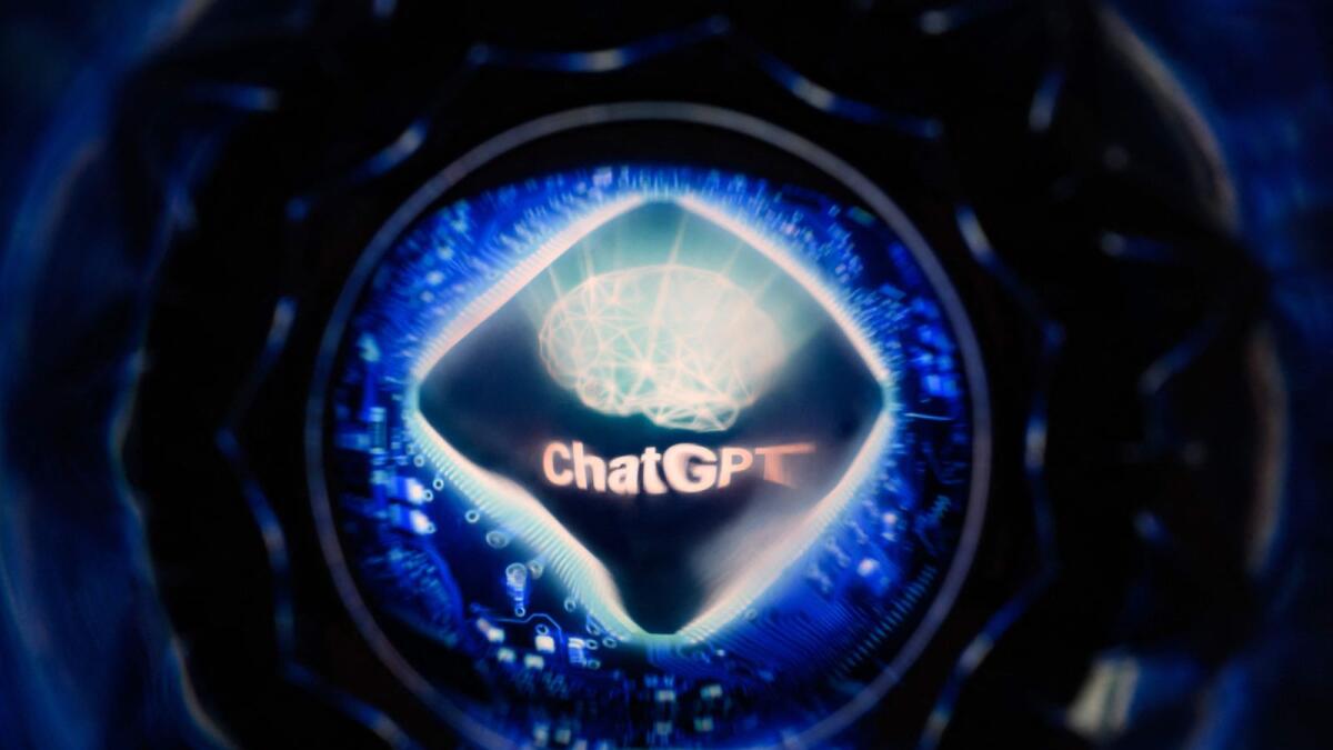 This picture taken on April 26, 2023 in Toulouse, southwestern France, shows a screen displaying the logo of ChatGPT, the conversational artificial intelligence software application developed by OpenAI. - AFP
