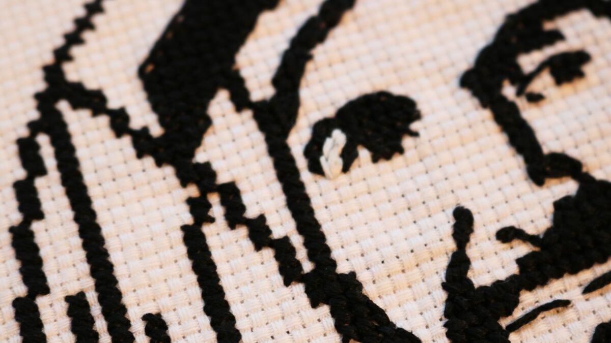 Dubai artist creates cross-stitch artwork to honour Zayed 