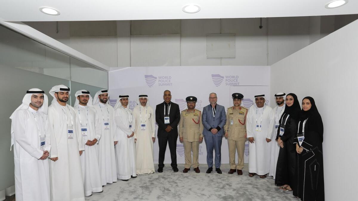 Dubai Police officers at the World Police Summit. — Supplied photo