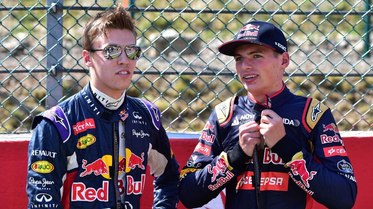 Red Bull drop reckless Kvyat for teenager Verstappen