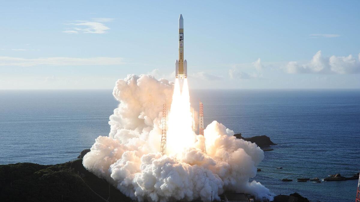 Historic liftoff of a rocket carrying the UAE's Hope Probe in 2020. — Reuters file photo