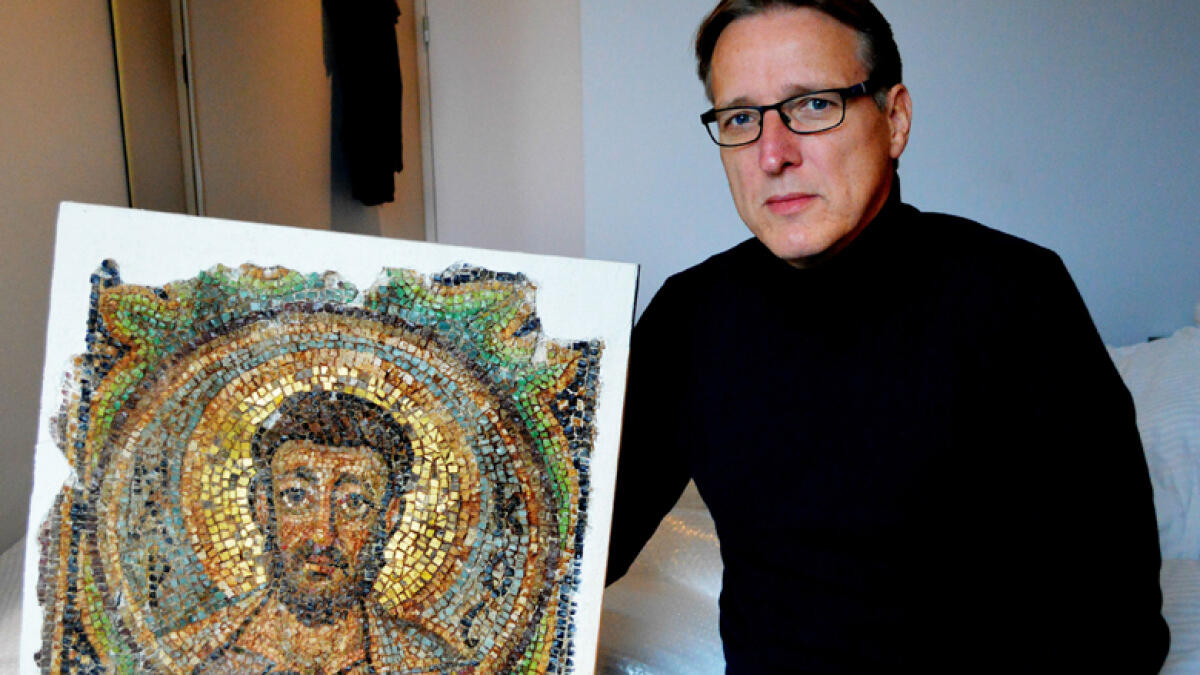 Indiana Jones of art finds stolen mosaic
