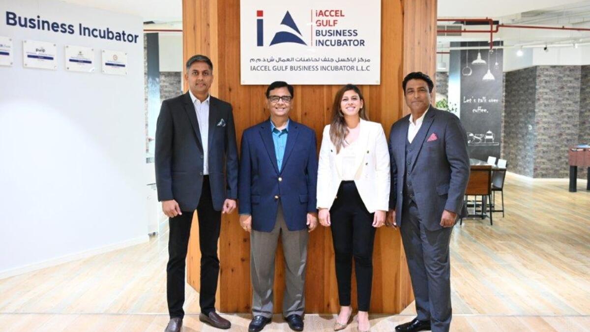 From left: Shalabh Jakhetia, managing partner and COO — iAccel GBI, Dr Vivek Mansingh, chairman — iAccel GBI, Anishkaa Gehani, managing partner and CMO, iAccel GBI, and Deepak Ahuja, co-founder and CEO, iAccel GBI.