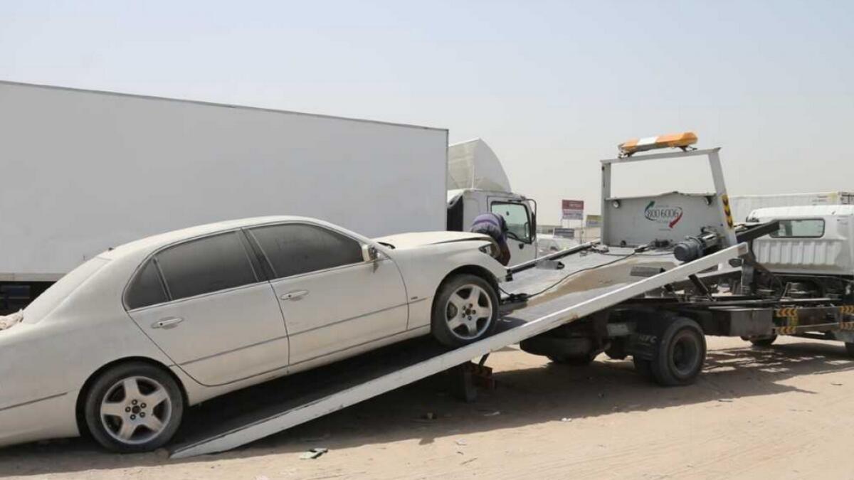 1,200 abandoned vehicles seized in Ajman