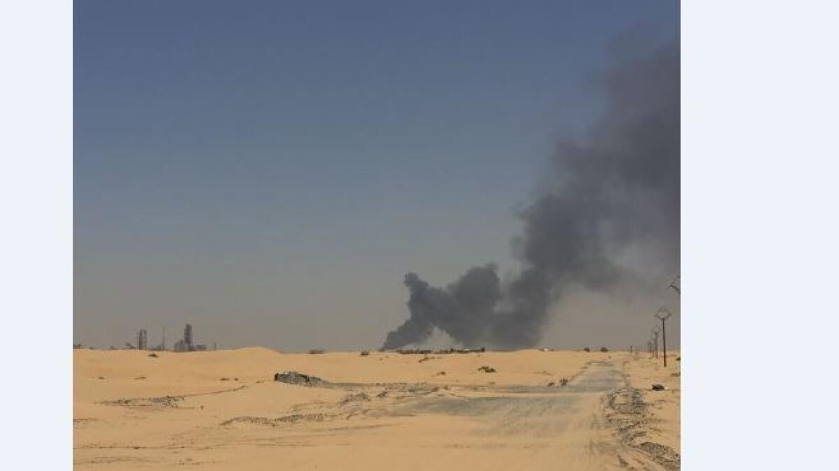 Firefighters douse massive Sharjah scrap blaze