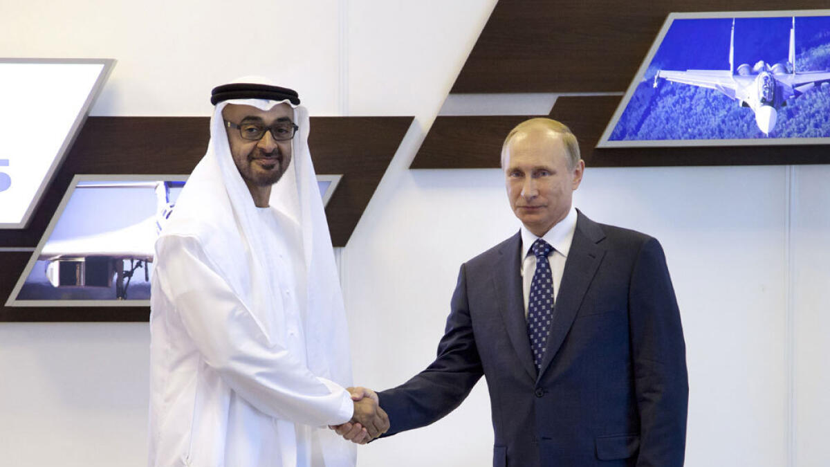 Putin, Mohammed bin Zayed share views on counter-terrorism