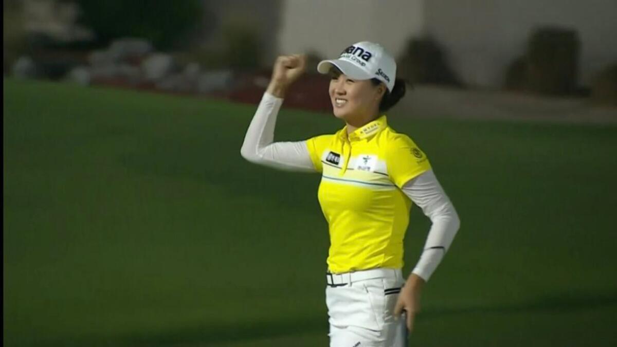 Minjee Lee fired a final round 69 and followed it up with a birdie 3 on the first playoff hole to seal victory. — Ladies European Tour Twitter