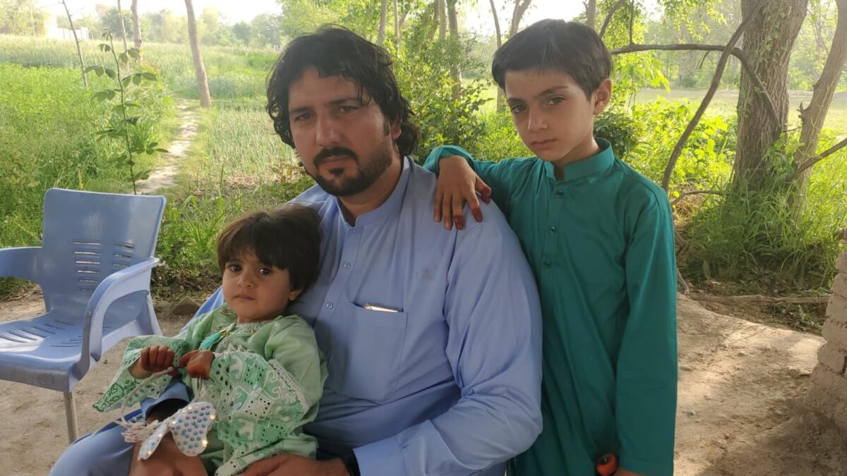 Said Noor Khan with his children. —Supplied photo 