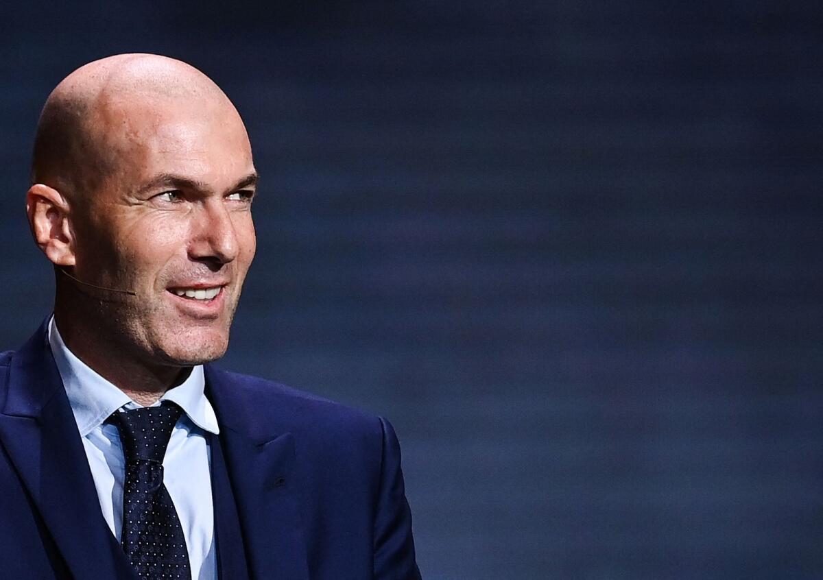 Former French football player Zinedine Zidane. — AFP
