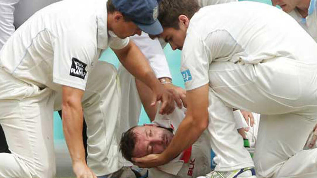 Hughes critical after being hit by a bouncer