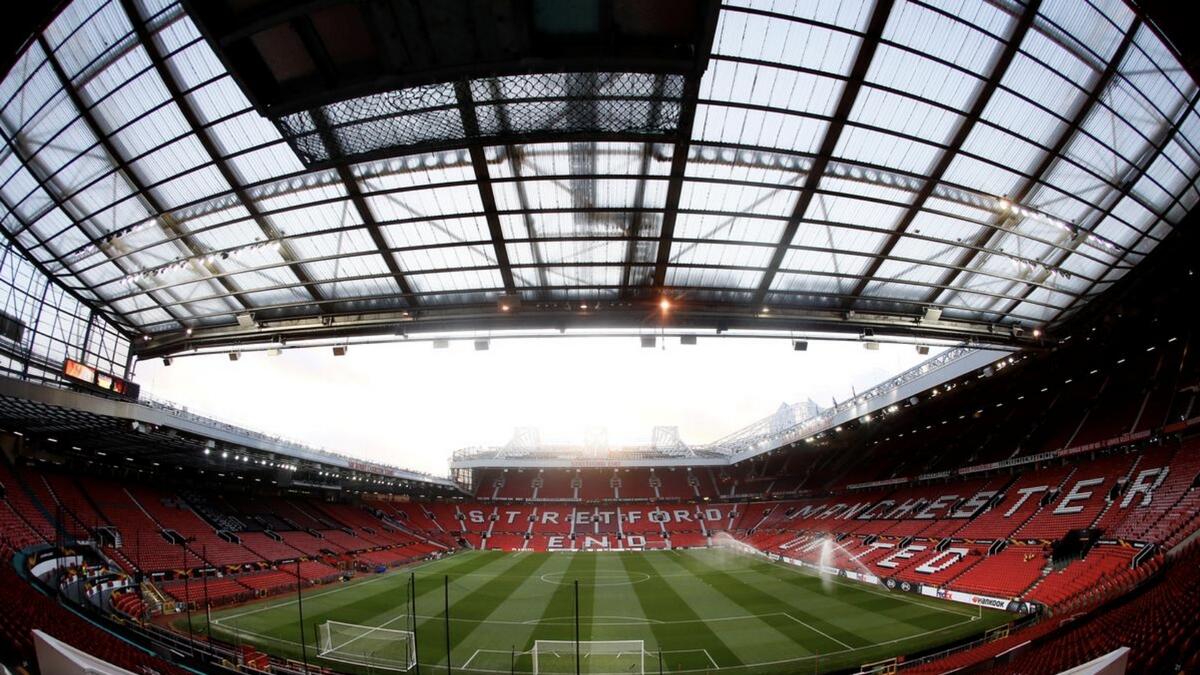A view of Old Trafford, dubbed the 'Theatre of Dreams.' - Agencies