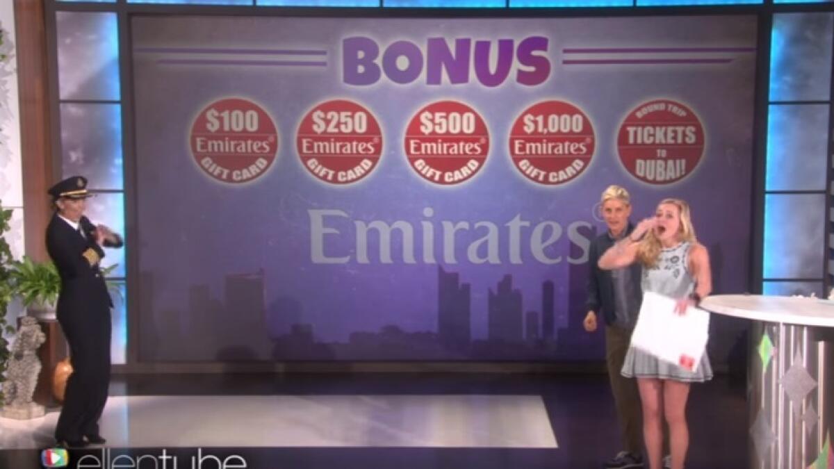 WATCH: Free Emirates Dubai trip for US talk show audience