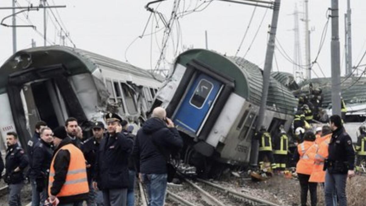 Three dead, dozens injured as train derails in Italy