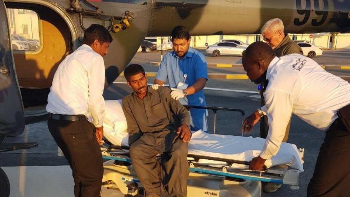 UAE Air Wing rescues snake-bitten man atop RAK mountain
