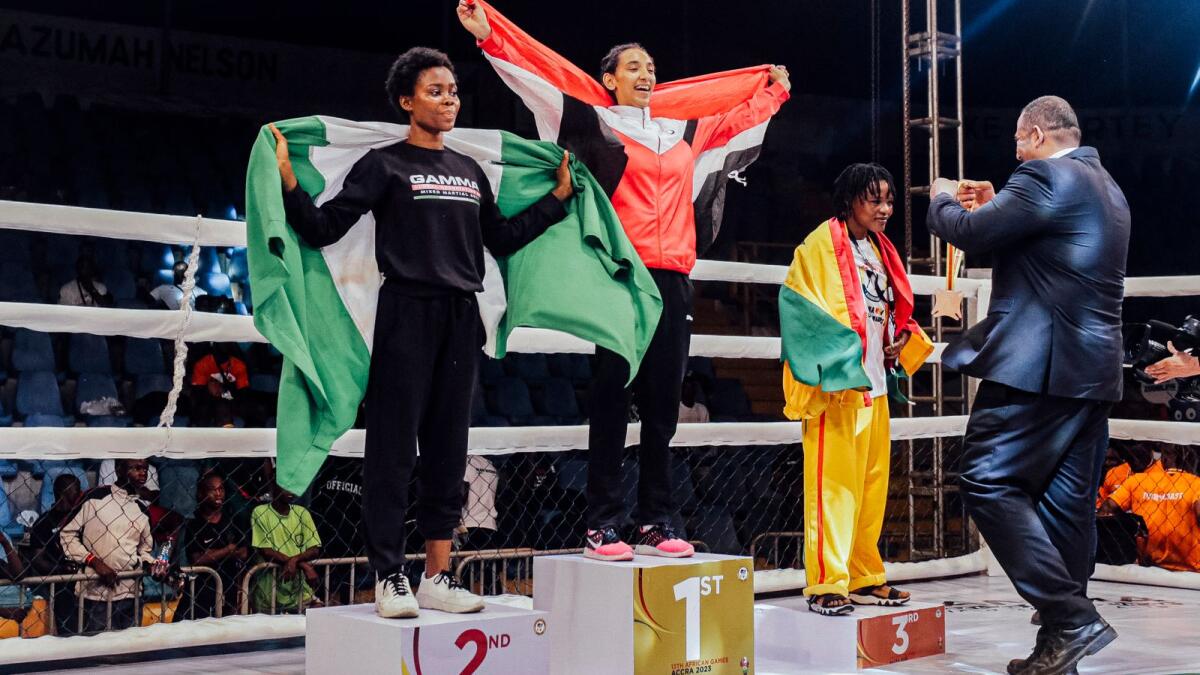 Abodeff wins a gold medal for MMA's debut event at the African Games