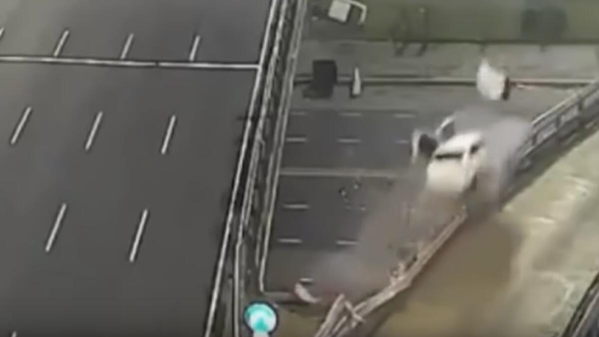 Video: Teenager hurtles off overpass at 170kph and survives 