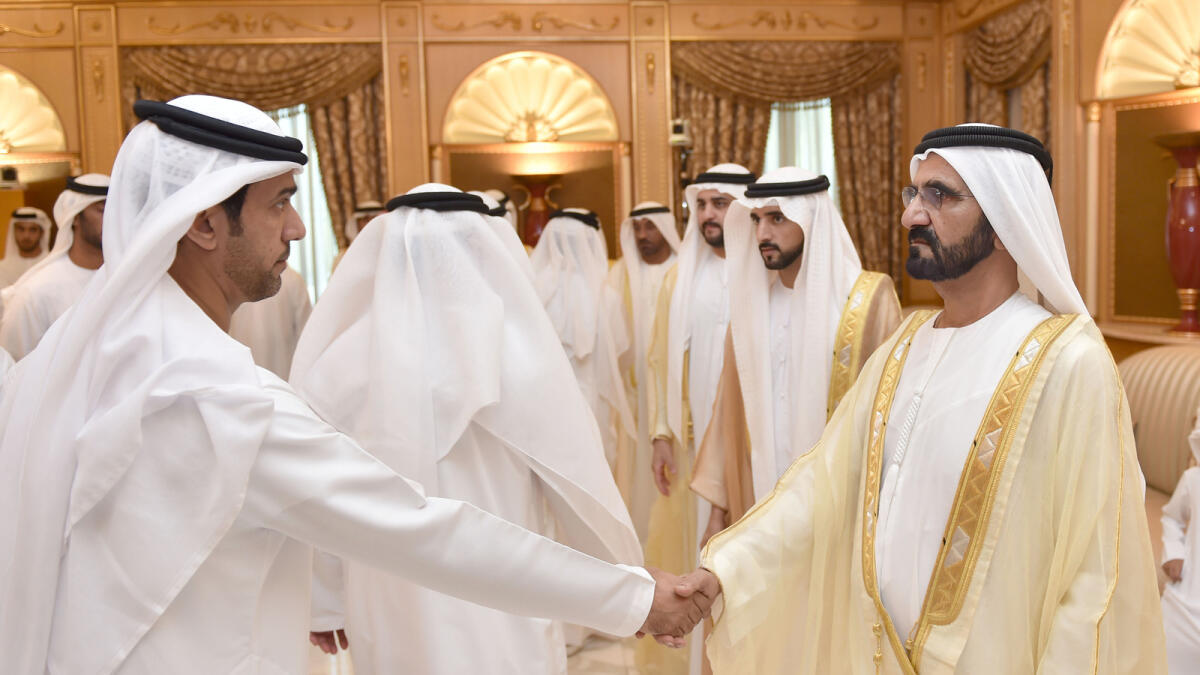 Shaikh Mohammed bin Rashid receives citizens and residents at Zaabeel Palace in Dubai