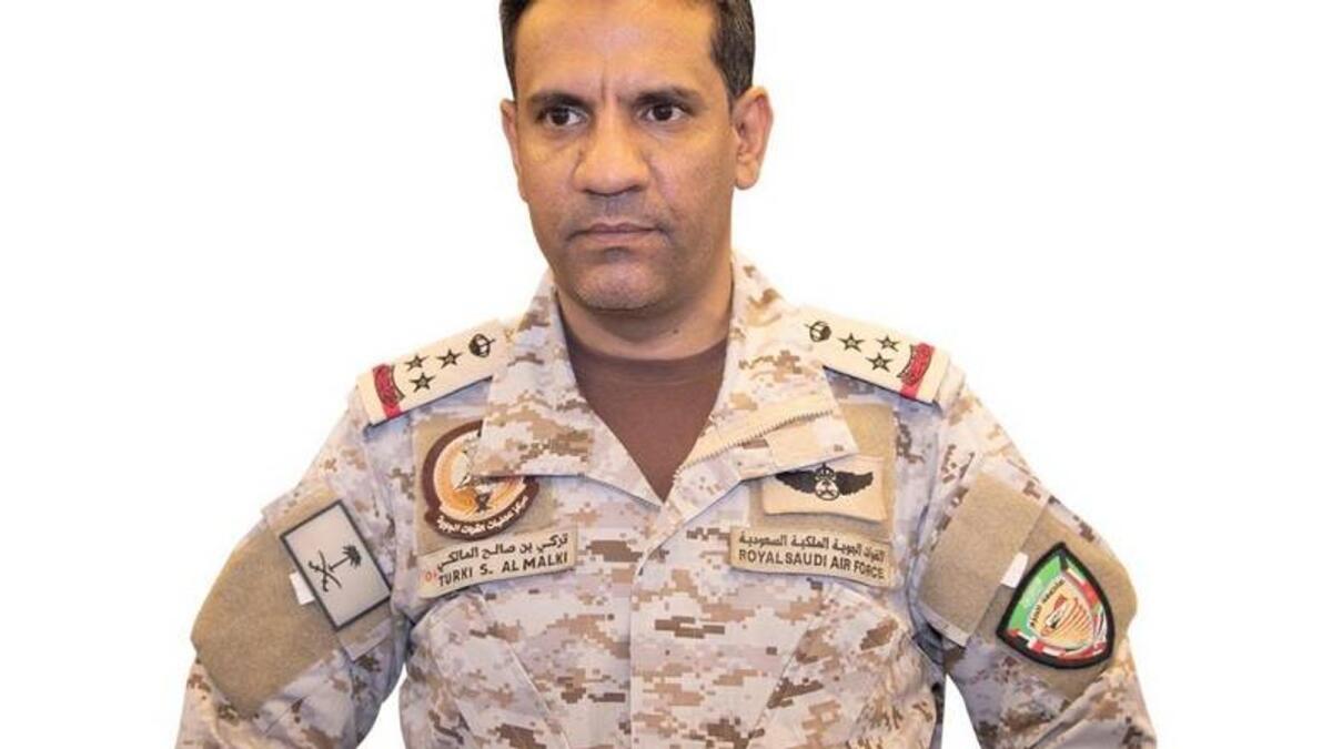 Official spokesman of the Saudi-led coalition Brigadier General Turki Al Malki.
