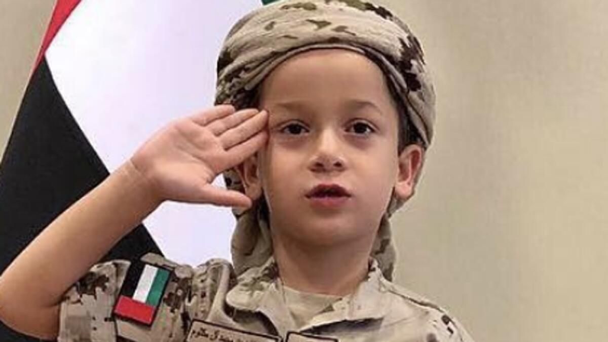 Dubais Sheikh Mohammeds youngest son pays tribute to UAE martyrs on Commemoration Day