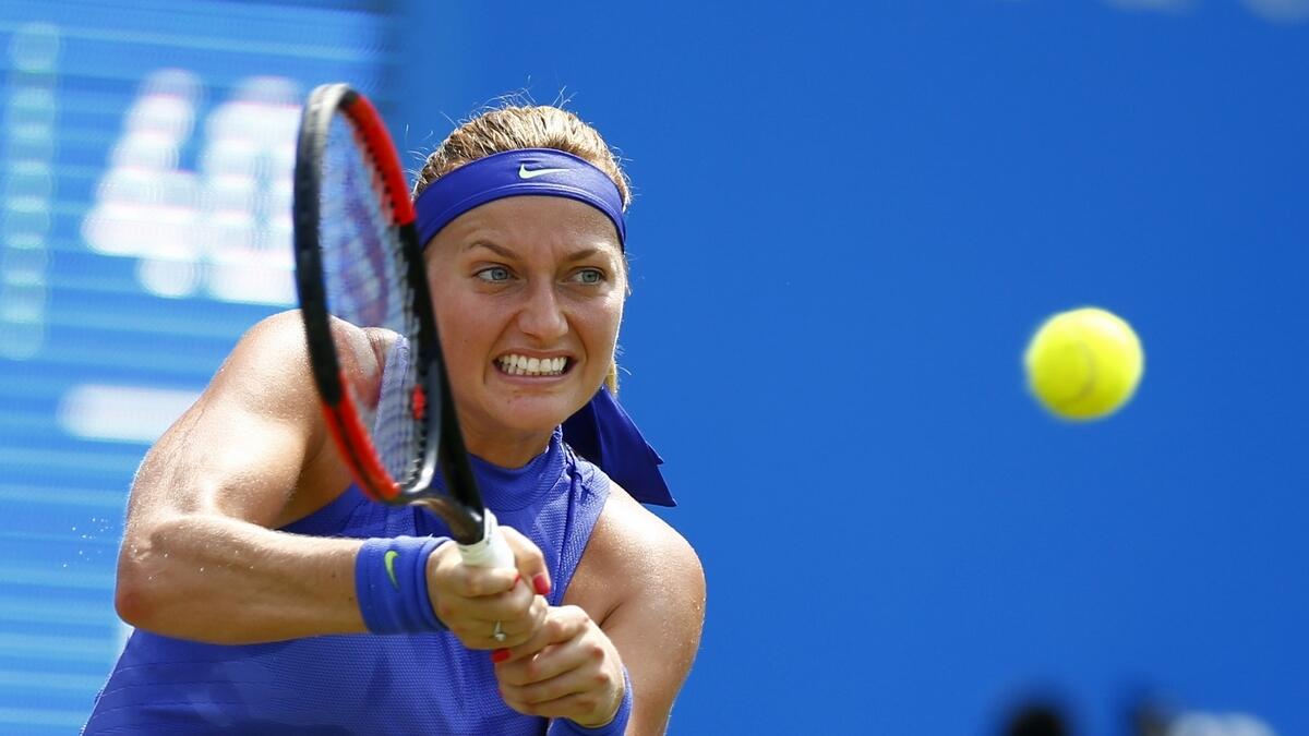 Kvitova reaches first quarterfinal of comeback