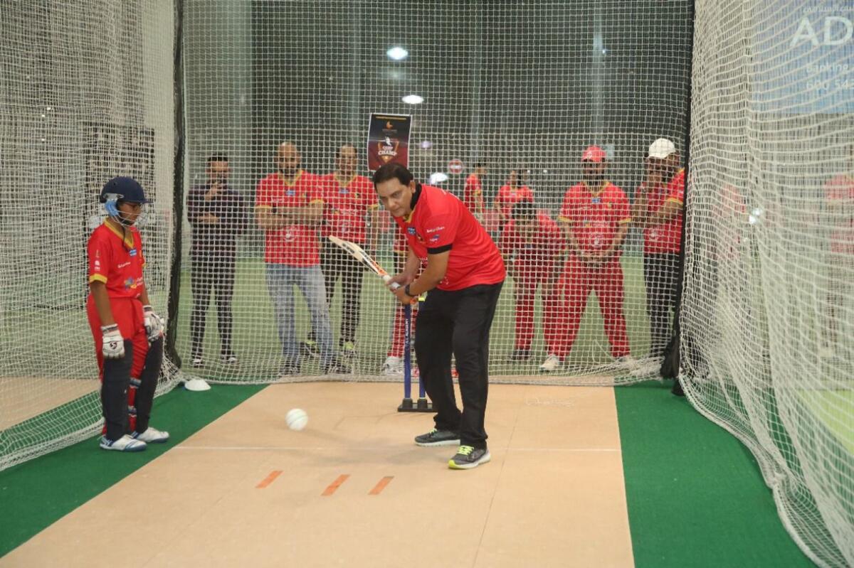 Mohammad Azharuddin trained 85 youngsters during the three-day camp in Dubai. (Supplied photo)