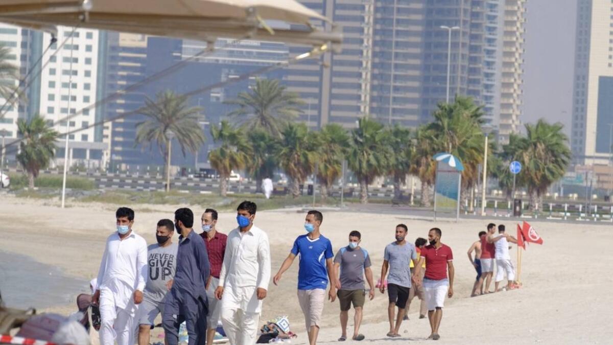 Dubai, beachgoers, UAE, Residents