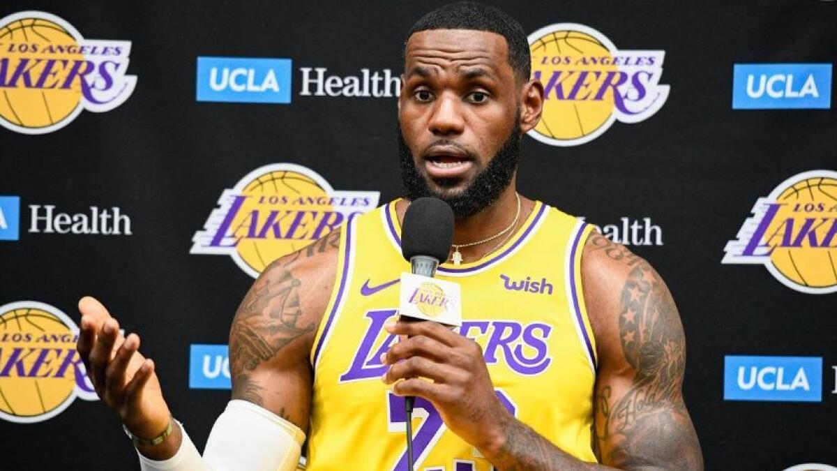 Los Angeles Lakers playmaker James contrasted the incident with the kneeling protests of former NFL star Colin Kaepernick in 2016