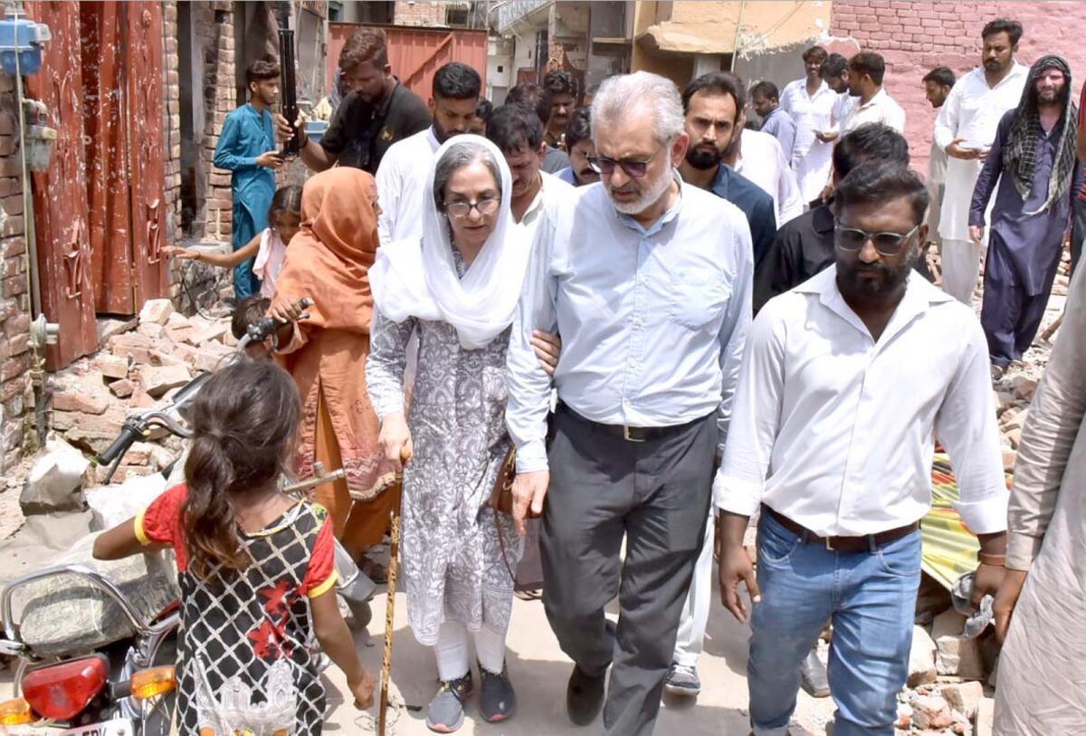 Justice  Qazi Faez Isa is visiting Christian Colony Jaranwala. His term as Chief Justice in the Supreme Court will span 13 months, ending on October 25, 2024.— APP file