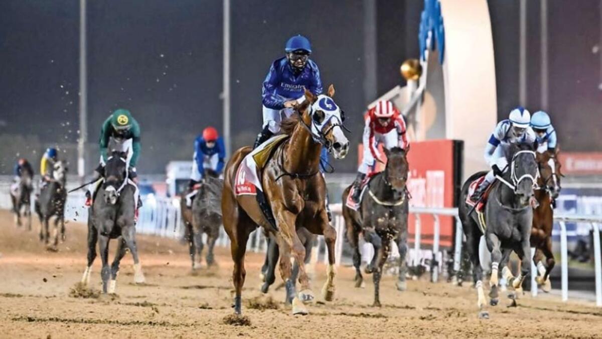 Mystic Guide won the Dubai World Cup at Meydan Racecourse on March 27. (KT file)