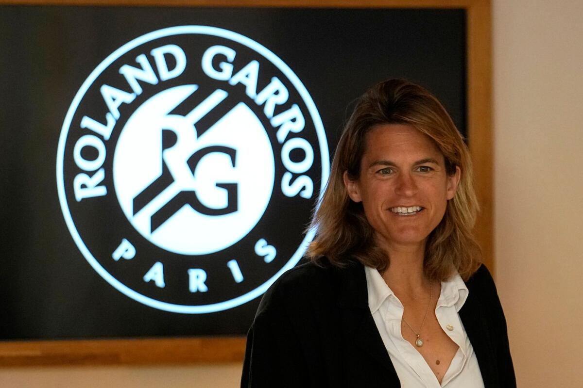 French Open tennis tournament director Amelie Mauresmo. — AP