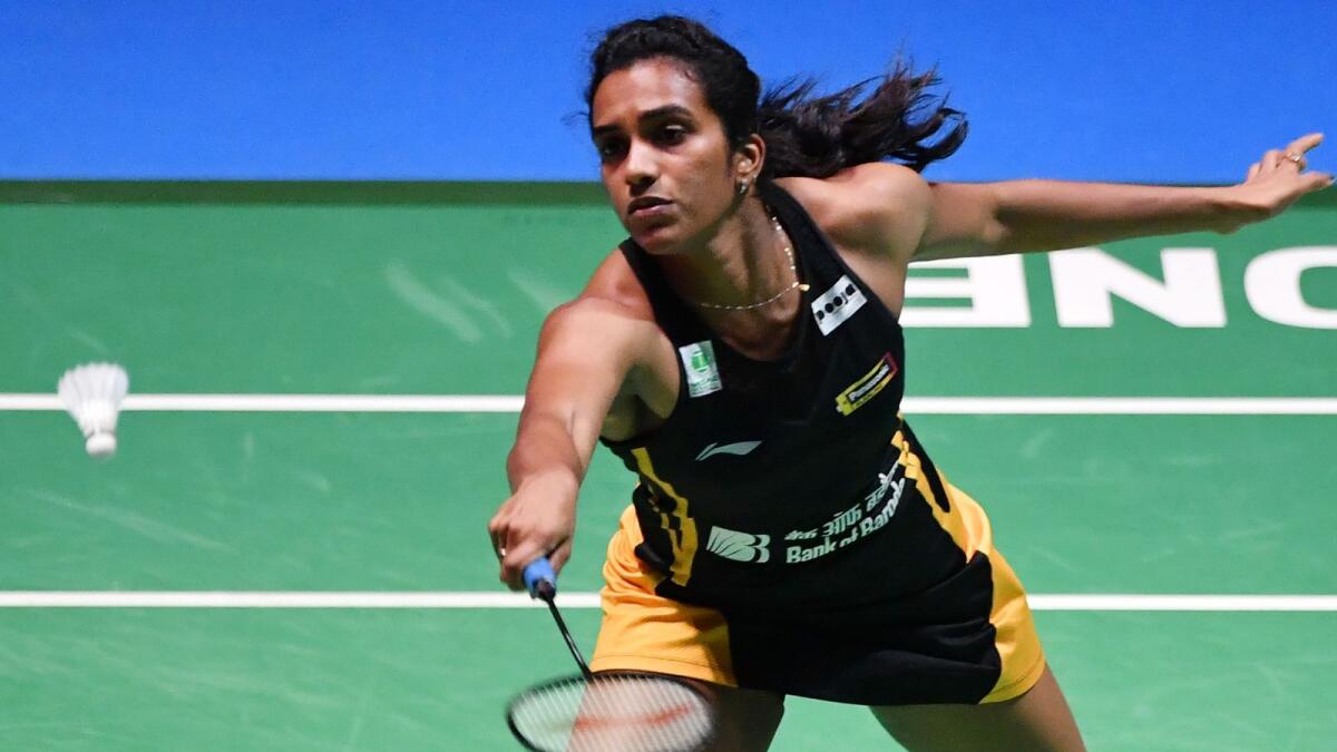 PV Sindhu outclassed Kisona Selvaduray in the second-round clash to register an easy 21-10, 21-12 win. — AFP