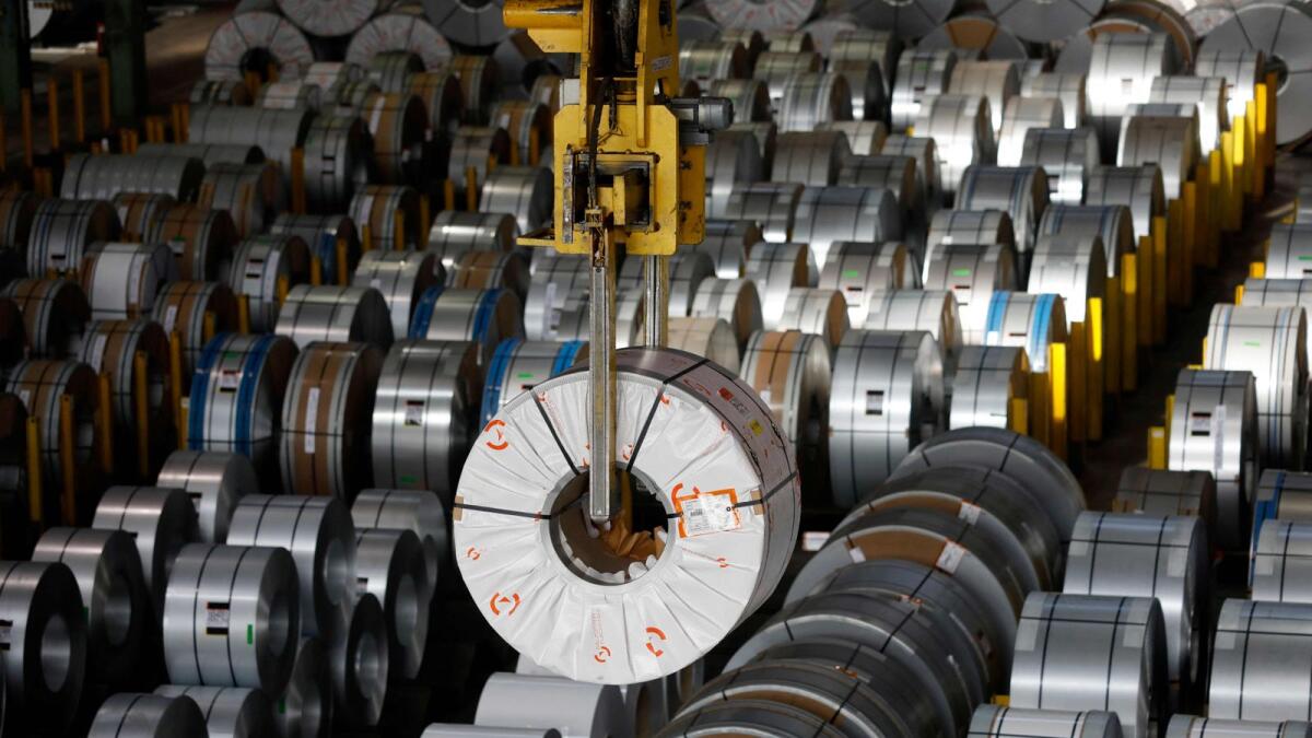 A steel plant of German steel manufacturer 'Salzgitter AG' in Salzgitter, northern Germany. — AFP